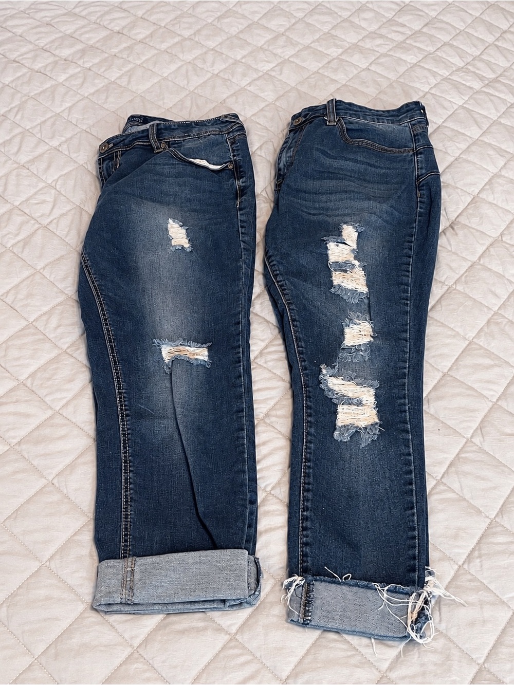 Size 13 Distressed Women’s capris